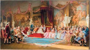 Инаугурация Императорской Академии художеств 7 июля 1765 года, картина В. Якоби