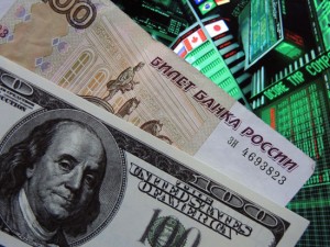 рубль и доллар