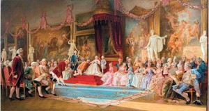 Инаугурация Императорской Академии художеств 7 июля 1765 года, картина В. Якоби